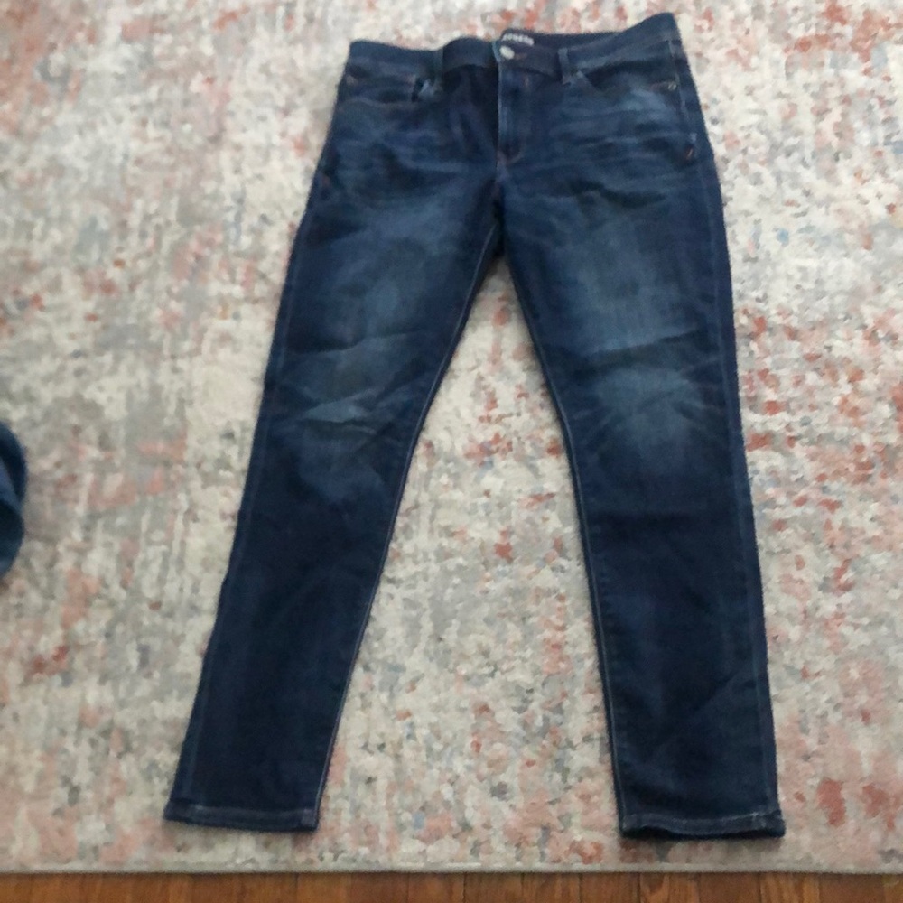 Express size 12 dark blue leggings